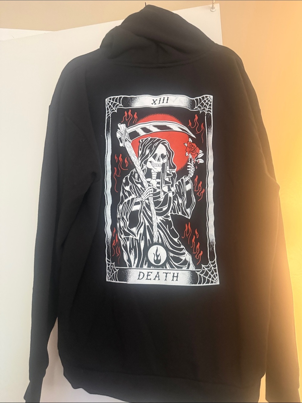 Hell Babes Black Rose Logo Hoodie - Women - Picture 2 of 3